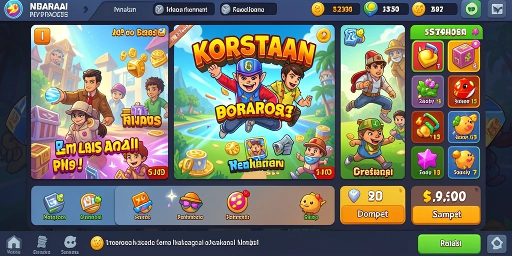 Karakter unik yang membuat permainan semakin hidup.