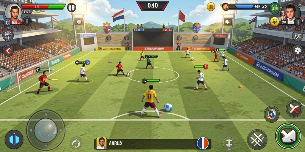 Screenshot dari mode multiplayer yang seru.